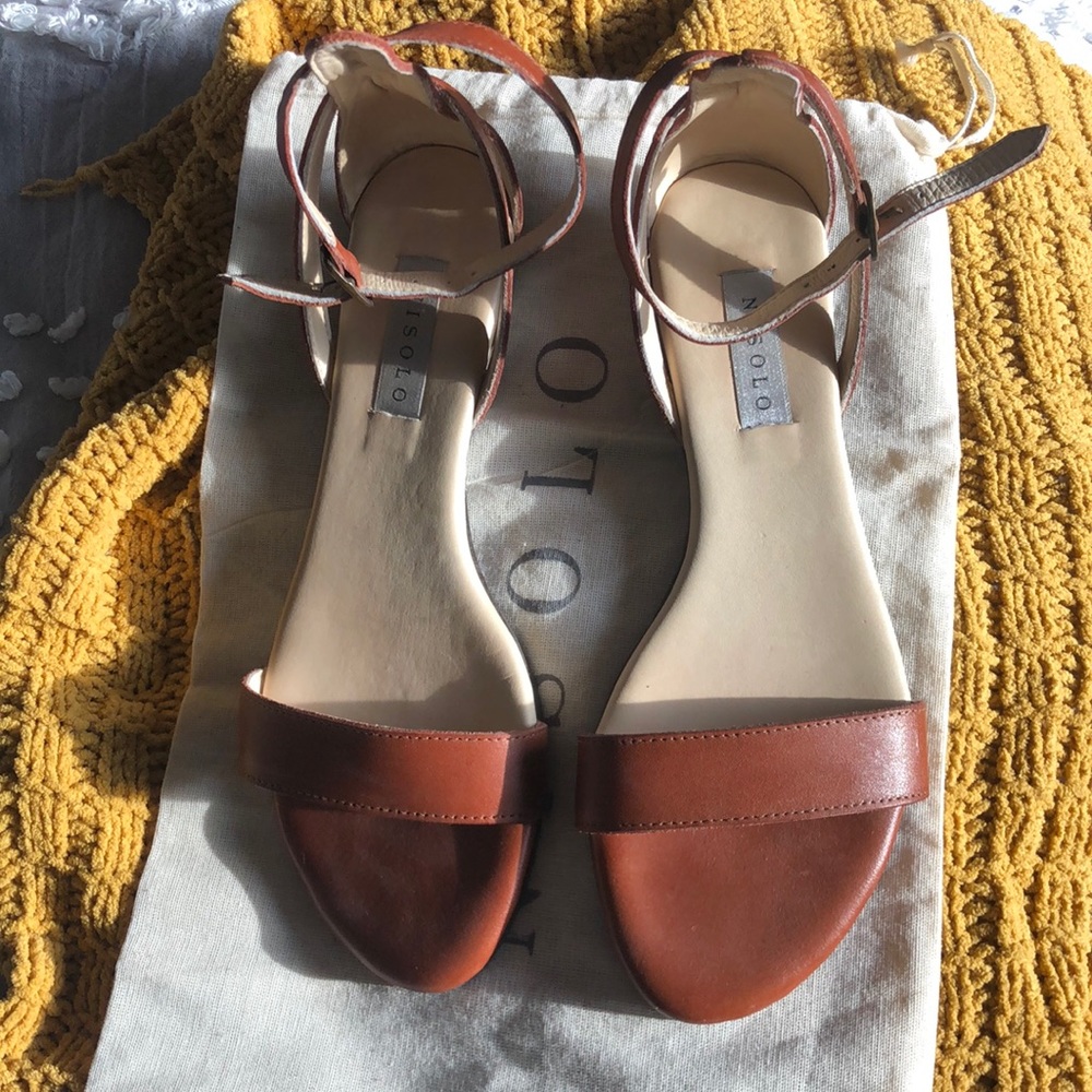Nisolo Serena Sandal in Brandy Sz 38